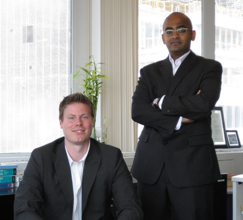 Above: IWD Canada’s CEO, Kris White, and COO, Brian Kumarasamy