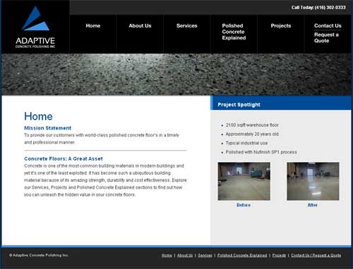 Adaptive Concrete Polishing