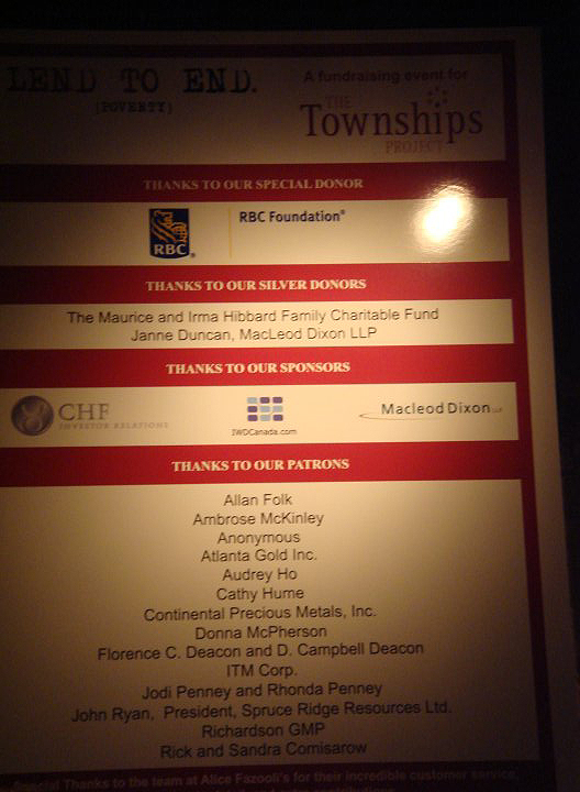 Sponsor Board... IWD in the middle!